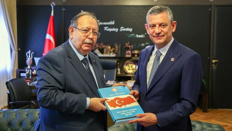 Özgür Özel, YSK Başkanı Ahmet Yener ile bir araya geldi