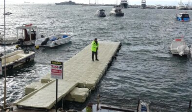 Pendik’te tepki çeken olay: Kediye tekme atıp denize fırlattı