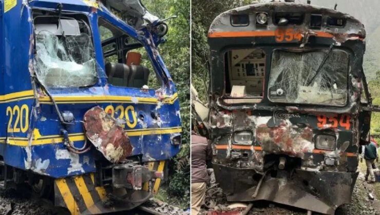 Peru’da turist trenleri kafa kafaya çarpıştı