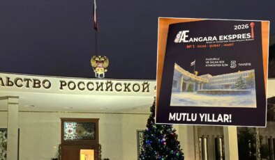 Rusya’nın Ankara Büyükelçiliği’nde yeni yıl resepsiyonu: Katılımcılara ‘Angara Ekspresi’ dergisi verildi