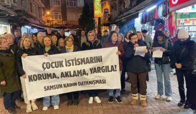 Samsun Kadın Dayanışması’ndan TBMM’de cinsel istismara protesto