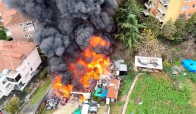 Sarıyer’de oto tamirhane deposunda yangın paniği: Dükkan kullanılamaz hale geldi