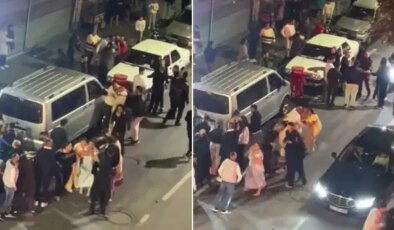 Şişli’de düğün salonunda laf atma kavgası!