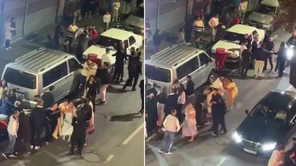Şişli’de düğün salonunda laf atma kavgası!