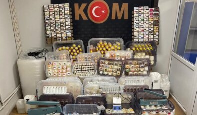 Sivas’ta kaçak tütün ürünleri imalathanesine operasyon: Büyük miktarda elektronik sigara likiti ele geçirildi!