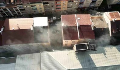 Sultangazi tekstil atölyesinde yangın