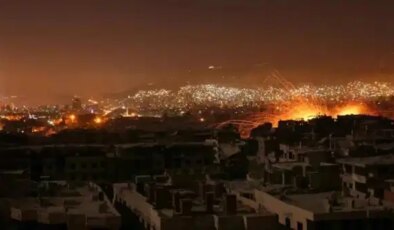 Suriye’nin başkenti Şam’daki askeri havaalanı çevresinde 6 patlama sesi duyuldu