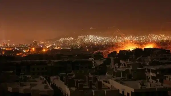 Suriye’nin başkenti Şam’daki askeri havaalanı çevresinde 6 patlama sesi duyuldu