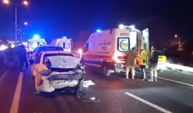 Tekirdağ’da 5 araçlı zincirleme kaza: Yaralılar var!