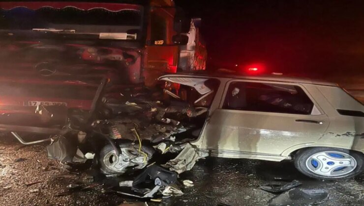TIR ile kafa kafaya çarpışmıştı… Otomobildeki yolcu da hayatını kaybetti!