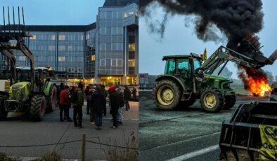 Toplu itlaf kararı Fransa’yı karıştırdı: Kamu binalarına gübre, yollara barikat