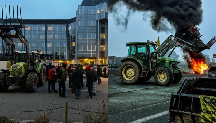 Toplu itlaf kararı Fransa’yı karıştırdı: Kamu binalarına gübre, yollara barikat