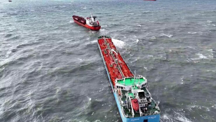 Ulaştırma ve Alt Yapı Bakanlığından İstanbul’da birbirine temas eden 2 tanker gemi açıklaması