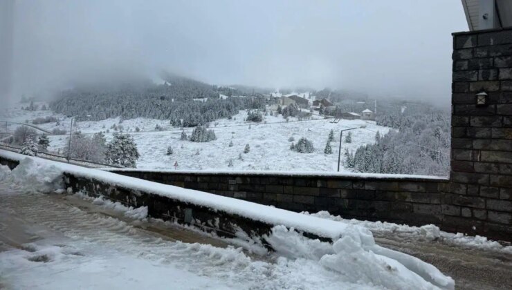 Uludağ’da kar kalınlığı 18 santimetreye ulaştı