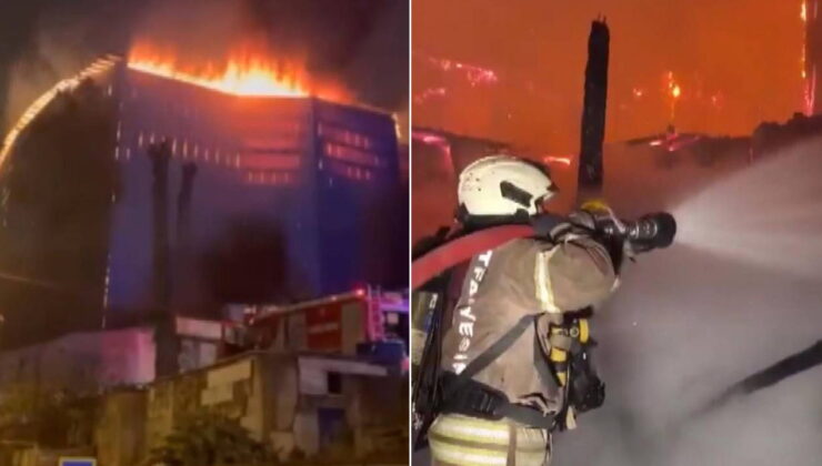 Üsküdar’da ahşap bina alevlere teslim oldu!