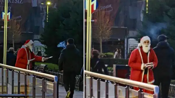 Üsküdar’da belediyeye karşı ‘Noel Baba’lı provokasyon