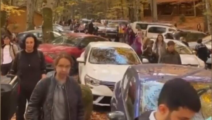 Yedigöller sonbaharda ziyaretçi akınına uğradı