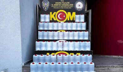 Yılbaşı öncesi Adana’da operasyon: 2 bin litre sahte etil alkol ele geçirildi
