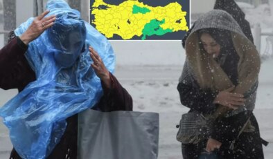 68 kentte “sarı” alarm! Sıcaklıklar 7 derece düşecek, İstanbul’da kar aniden bastıracak