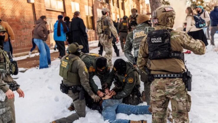 ABD’de göçmenlik görevlisinin öldürdüğü kadının ardından başlayan protestolara polis müdahalesi