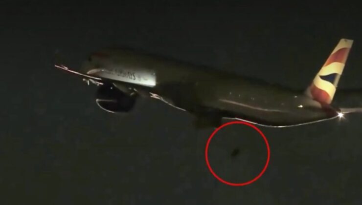 ABD’de yolcu uçağının tekerleği havada düştü