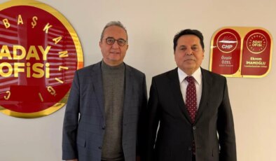 Ahmet Özer’den İmamoğlu’nun Aday Ofisi’ne ziyaret