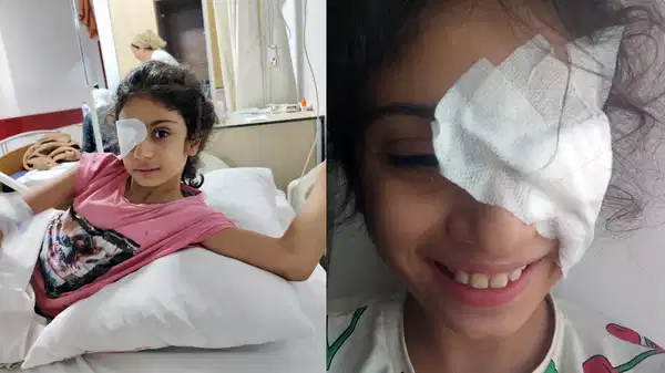 Aile şikayetçi oldu: ‘Plastik’ sanılan gözlük camı kırılıp Şeyma’nın gözüne battı, sağ gözünü kaybetti!
