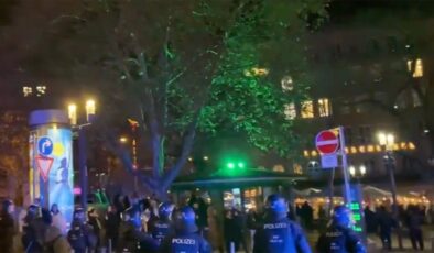 Almanya’da terör örgütü yandaşları polise saldırdı
