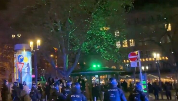 Almanya’da terör örgütü yandaşları polise saldırdı