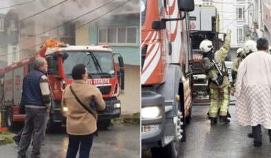 Arnavutköy’de iki katlı evde yangın: 2 kişi dumandan etkilendi