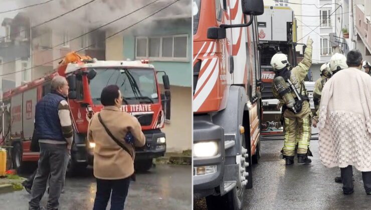 Arnavutköy’de iki katlı evde yangın: 2 kişi dumandan etkilendi