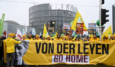 Avrupa Parlamentosu önünde çiftçi protestosu: Von der Leyen evine dön!