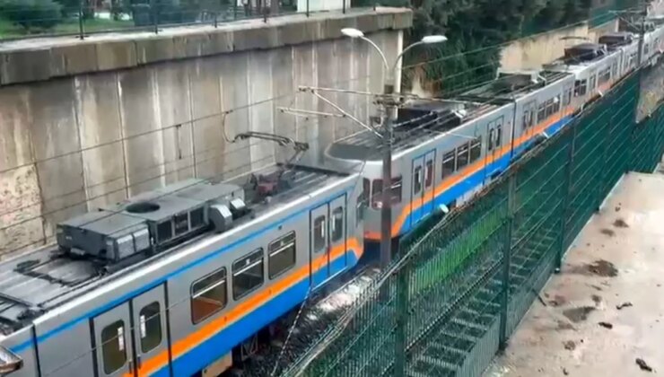 Bayrampaşa’da duran metrodan dumanlar yükseldi