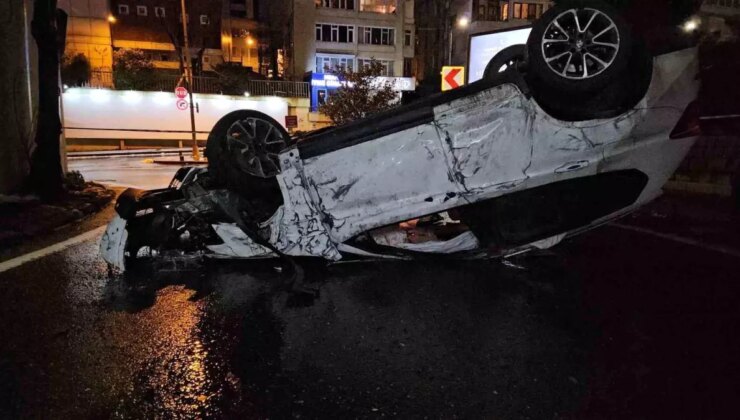 Beşiktaş’ta alkollü sürücü ortalığı birbirine kattı: 2 yaralı