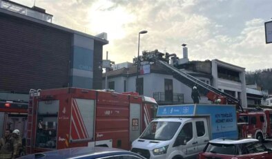 Beşiktaş’ta iş yerinde korkutan yangın: 1 itfaiyeci yaralandı