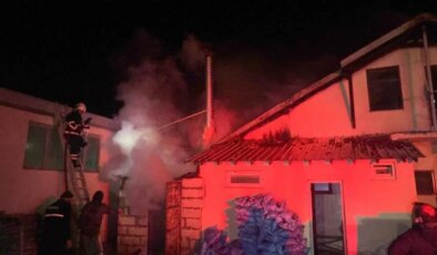 Bilecik’te mermer fabrikasında yangın!