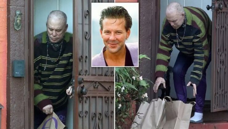 Bir dönemin Hollywood yıldızı Mickey Rourke tanınmaz halde görüntülendi