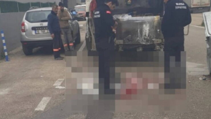 Bursa’da çöp kamyonuyla arkadan gelen otomobilin arasına sıkışan işçi hayatını kaybetti