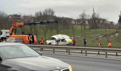 Büyükçekmece TEM Otoyolu’nda kaza: 5 yaralı