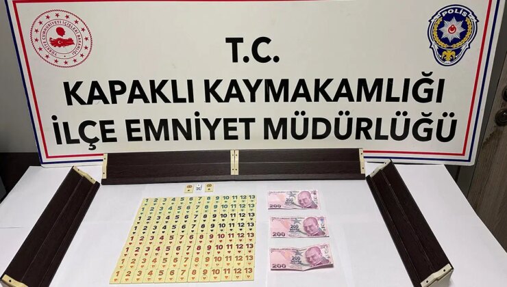 Çayevine kumar baskını: 4 kişiye 46 bin lira ceza
