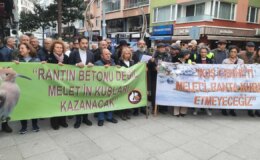 Çevre için yürüyüşe engel