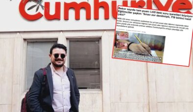 Cumhuriyet’in ‘LGS skandalı’ haberi yargıda: Can Uğur’un duruşması 17 Eylül’e ertelendi