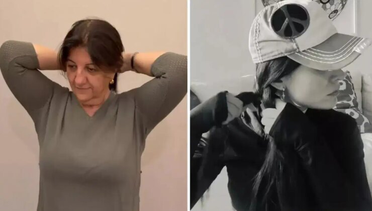 DEM Partililerin ‘saç örme’ akımına ünlü oyuncu Belçim Bilgin de dahil oldu