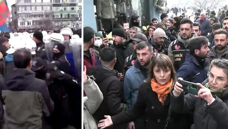 DEM Parti’nin İstanbul’daki ‘Rojava’ yürüyüşüne polis müdahalesi: DEM Parti İstanbul İl Eş Başkanı Vedat Çınar Altan gözaltına alındı