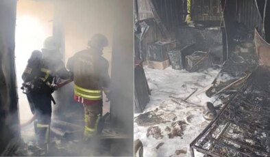 Depremin 3’üncü yıldönümü yaklaşıyor: Depremzede ailenin yaşadığı konteynerde yangın!