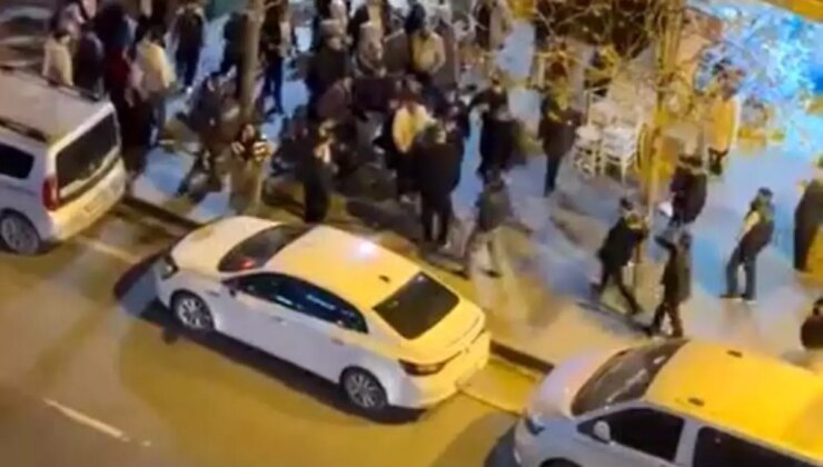 Düğün salonunda başlayan kavga sokağa taştı