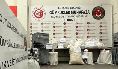 Edirne’de sınır kapısında 117 kilo hap ele geçirildi: 5 gözaltı