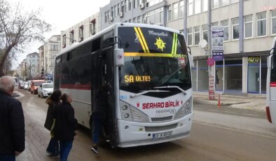 Edirne’de toplu ulaşıma zam