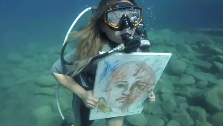 Emekli hemşire, su altında resim yapıyor: ‘Bir balık gibi yaşamayı öğrendim’