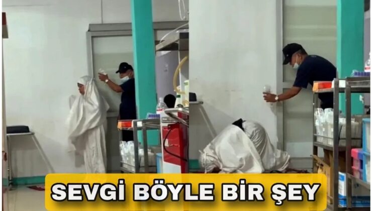 Endonezya’da namaz kılan eşinin serumunu tuttu